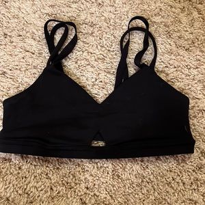 Black Lulu sports bra
